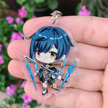Genshin Impact 'Xingqiu' Keyring Acrylic Keychain