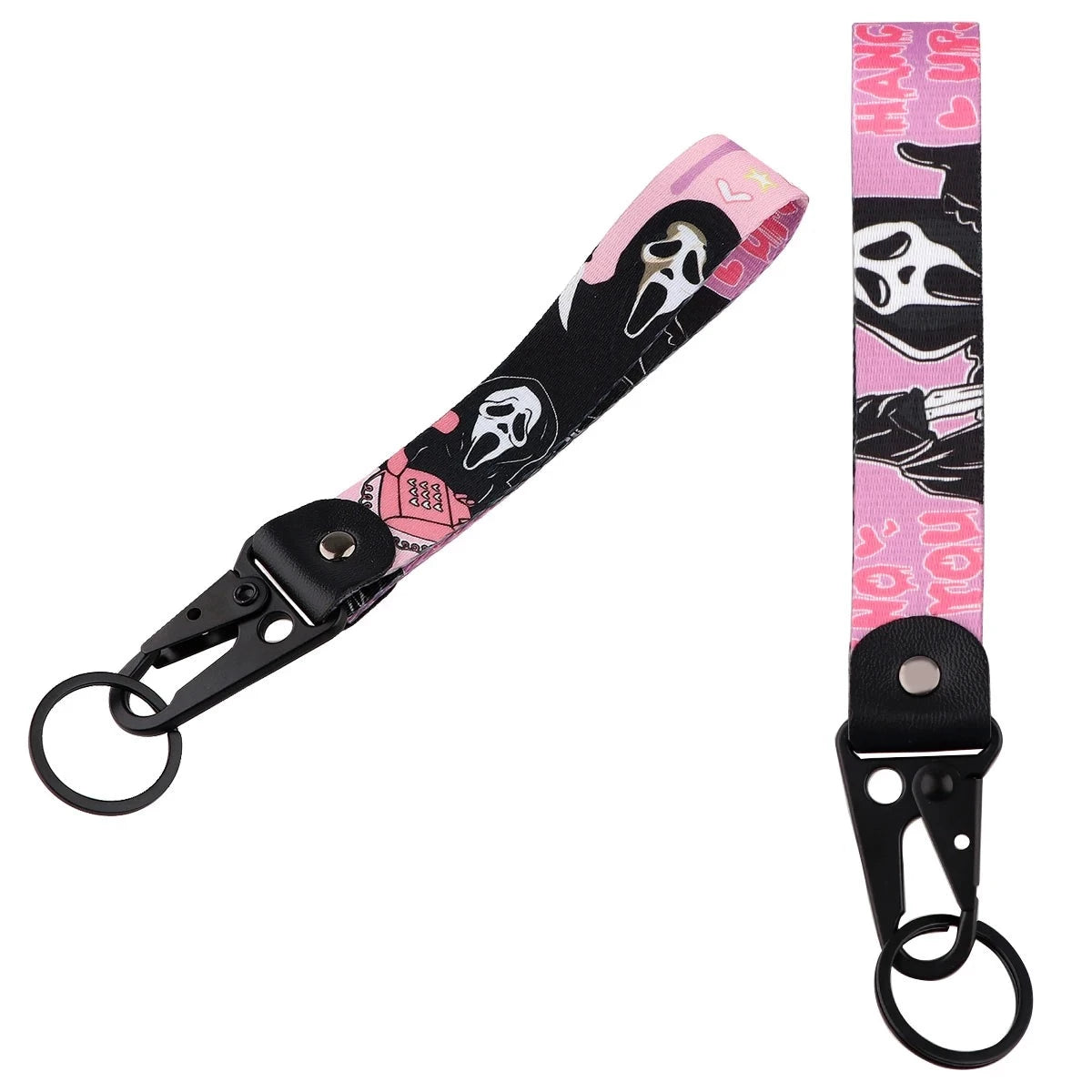 Scream 'No You Hang Up | Comic' Wrist Lanyard Keychain with Keyring Clip