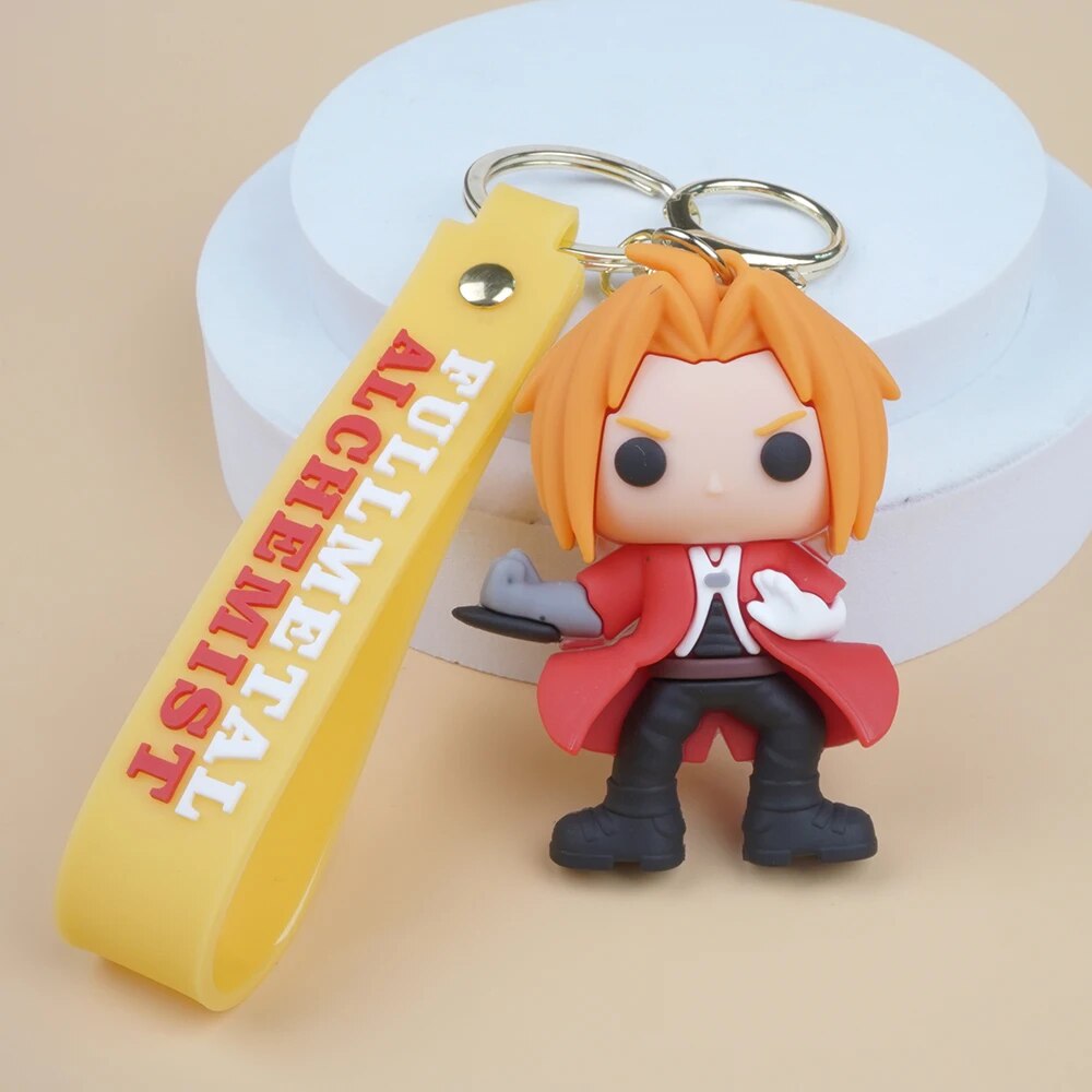 Fullmetal Alchemist 'Edward Elric' Keyring Rubber Keychain