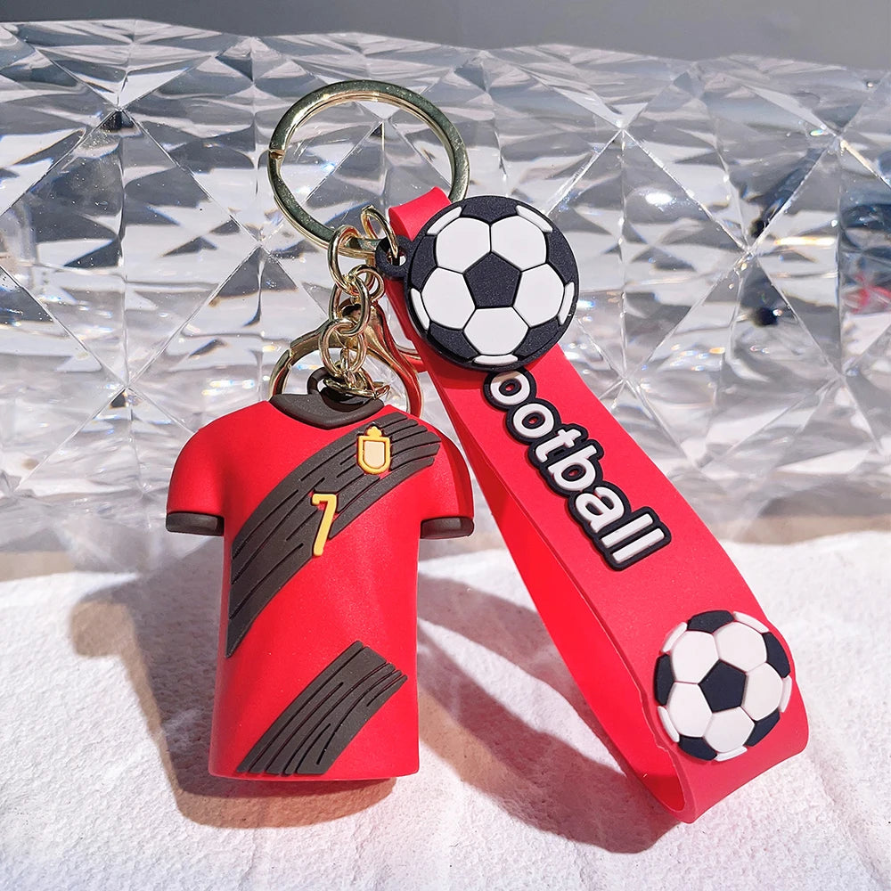 Football 'De Bruyne Jersey' Keyring PVC Keychain