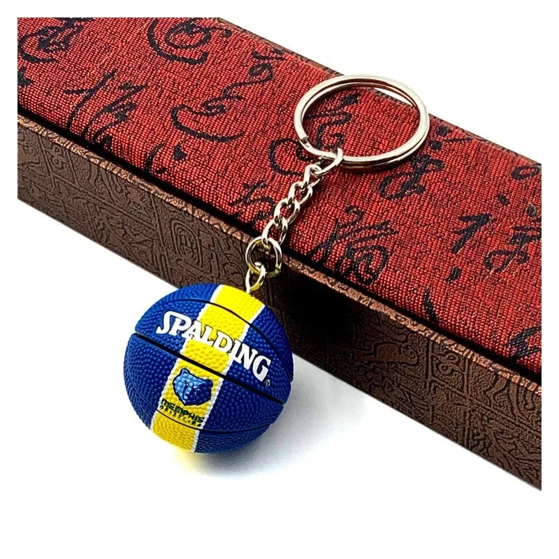 Basketball 'Spalding | Memphis Grizzlies' Keyring Rubber Keychain