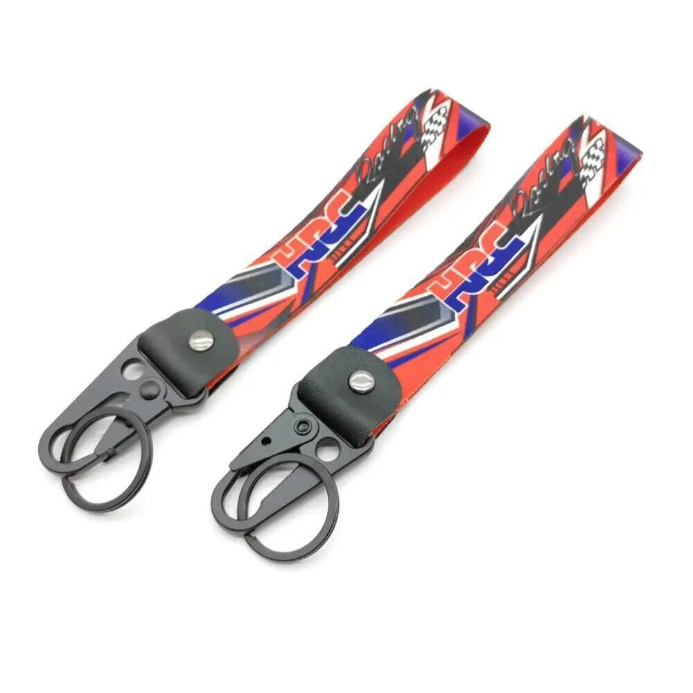 HRC Racing Wrist Lanyard with Keyring Clip Keychain