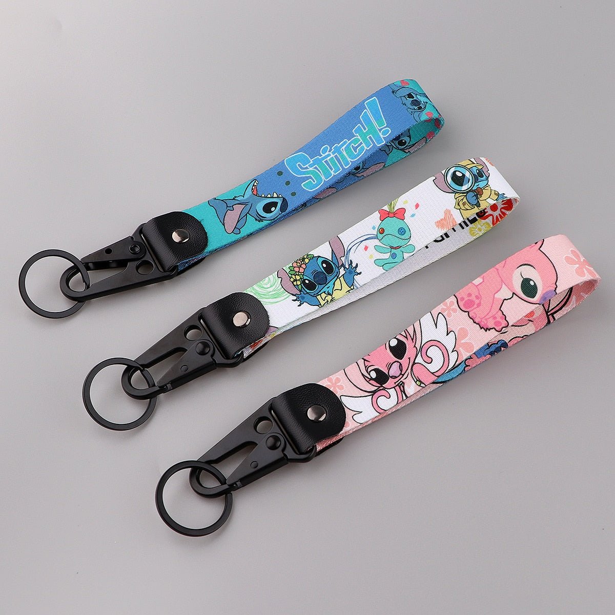 Lilo & Stitch 'Stitch' Wrist Lanyard Keychain with Keyring Clip