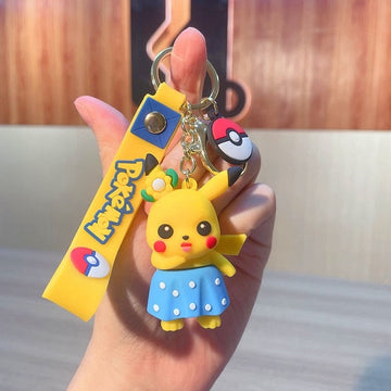 Pokemon 'Pikachu | Blue Skirt' Keyring PVC Keychain
