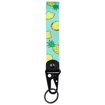 Pineapple Wrist Lanyard Keychain with Keyring Clip