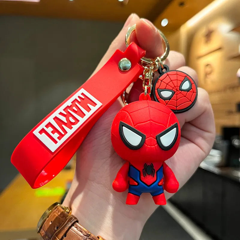Spiderman 'Big Head' Keyring PVC Keychain
