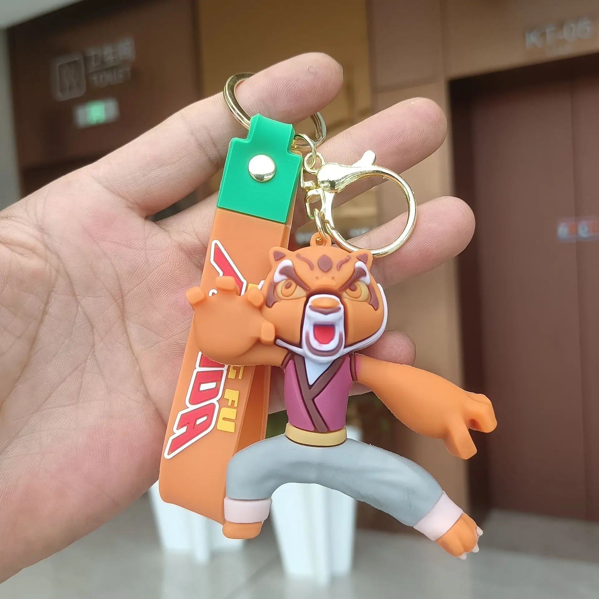 Kung Fu Panda 'Tigress' Keyring Silicone Keychain
