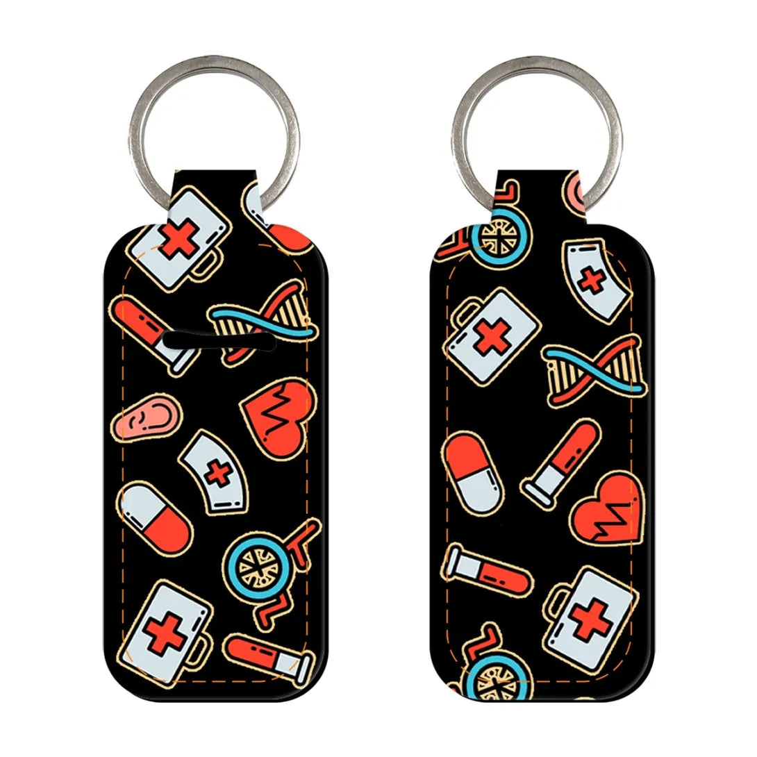 Medical Experiment Lipstick Holder Keychain