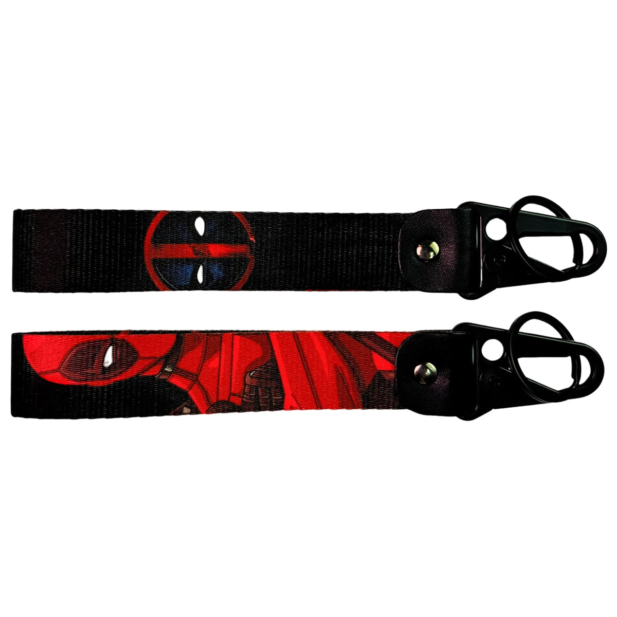 Deadpool Wrist Lanyard Keychain with Keyring Clip