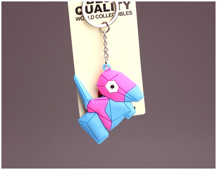 Pokemon 'Porygon' Keyring Silicone Keychain