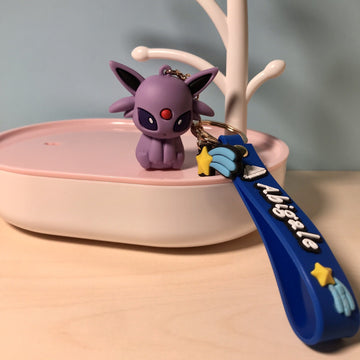 Pokemon 'Espeon' Keyring PVC Keychain