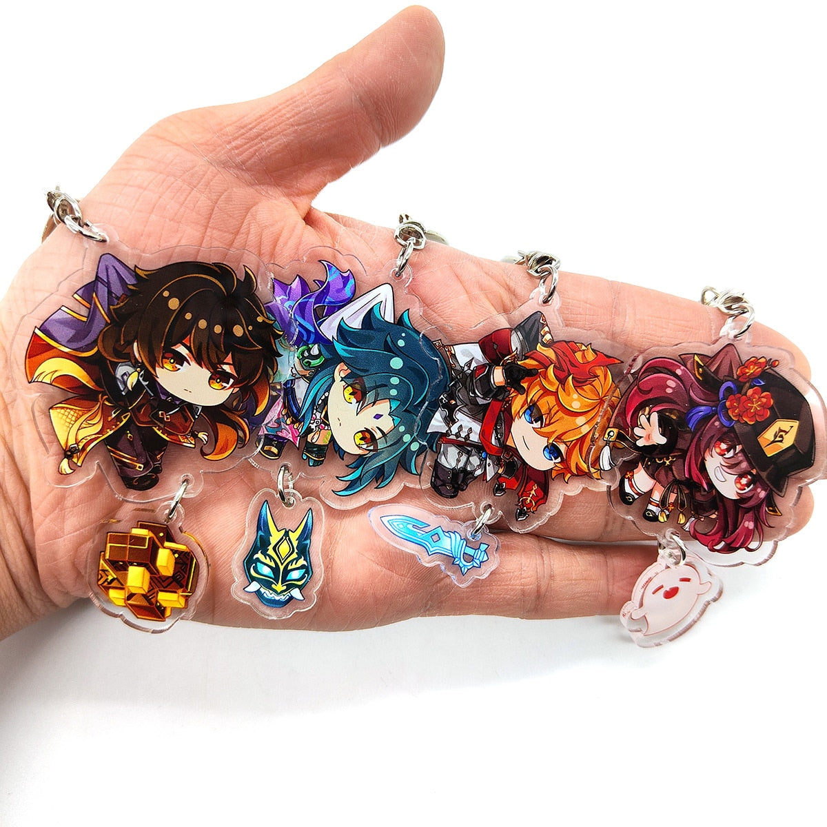 Genshin Impact 'Zhongli' Keyring Acrylic Keychain