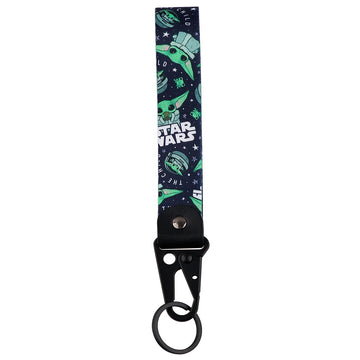 Str Wars 'Baby Yoda Space' Wrist Lanyard Keyring Clip Keychain