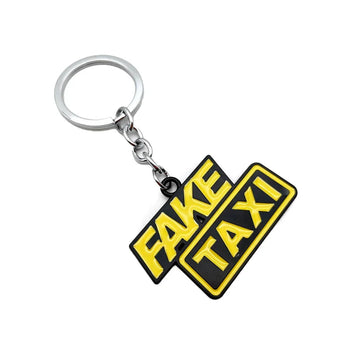 'Fake Taxi' Keyring Metal Keychain