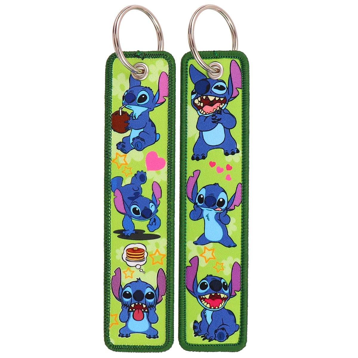 Lilo and Stitch ‘Hungry Stitch' Embroidered Keyring Keychain