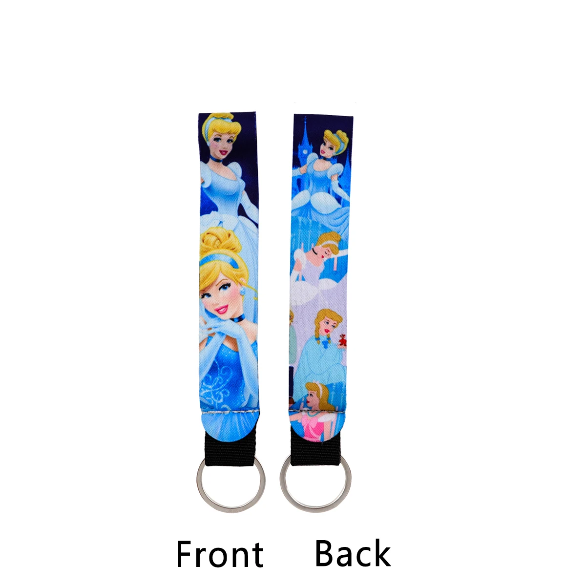 Cinderella Wrist Lanyard Keyring Clip Keychain