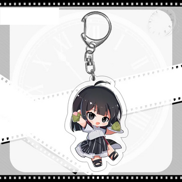 Link Click 'Hungry Qiao Ling Chibi' Resin Keyring Keychain