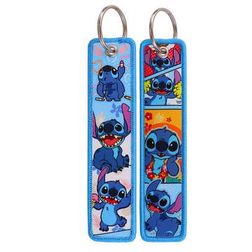 Lilo & Stitch ‘Stitch Cuteness' Embroidered Keyring Keychain