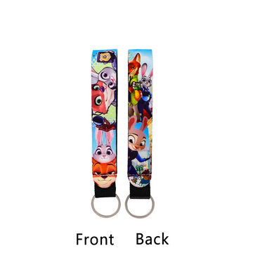 Zootopia ‘Nick and Judy' Wrist Lanyard Keyring Clip Keychain