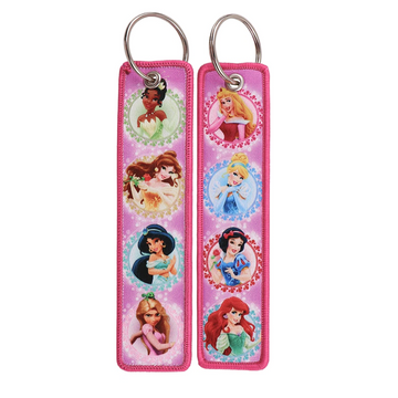 Charming Princesses Embroidered Keyring Keychain