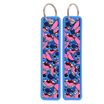 Lilo & Stitch ‘Funny Stitch' Embroidered Keyring Keychain