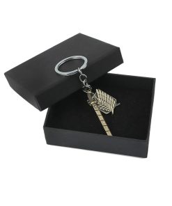 Attack on Titan Emblem 'Scouting Legion with Box' Keyring Metal Keychain